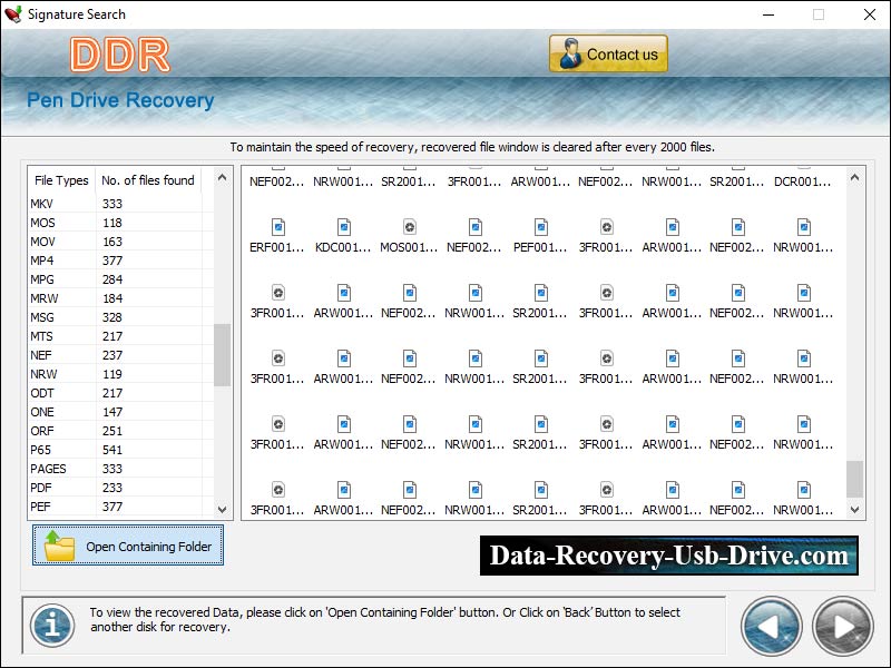 Pen Data Recovery DDR 4.0.1.6 screenshot