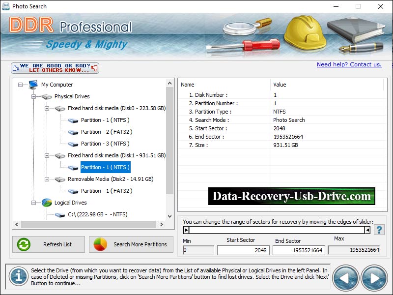 Screenshot of Windows Vista Files Recovery 3.0.1.5