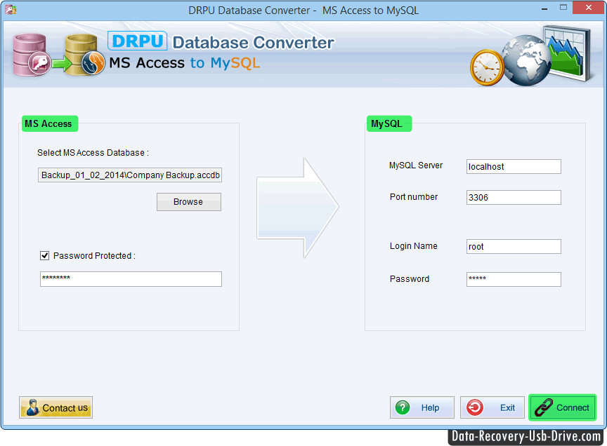 マイクロソフトのアクセスのmdbファイルを移行するコンバータソフトウェアmysqlサーバのデータベース