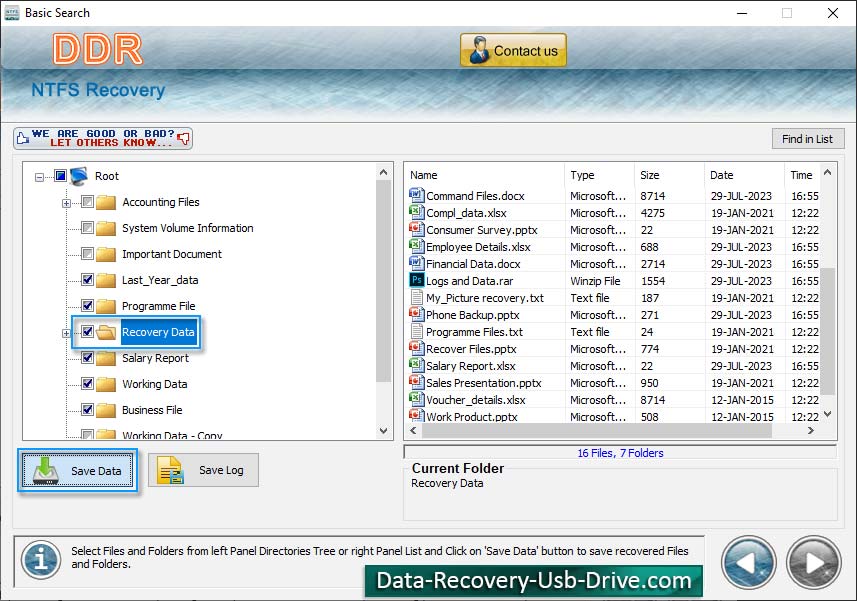 Logiciel de rétablissement de données de NTFS Software