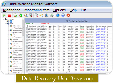 Siteüberwachungwerkzeug Screenshot