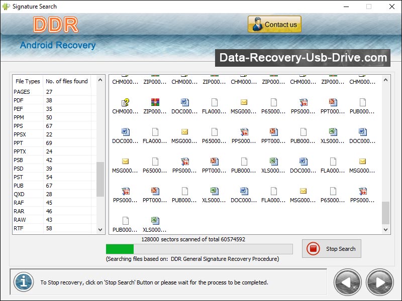 Screenshot of Android File Restore 5.4.9.6