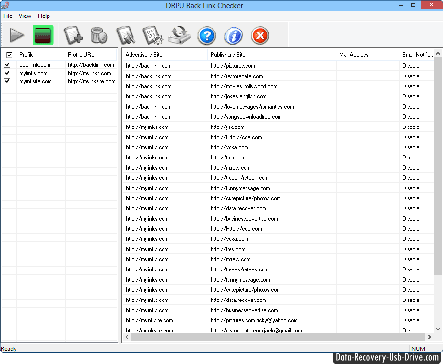 Comprobador de vínculos de retroceso