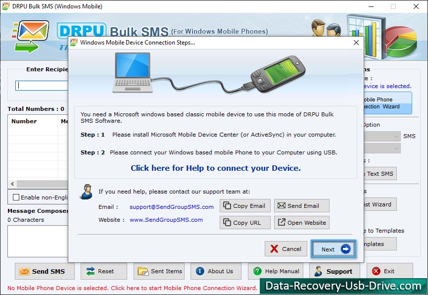 Bulk SMS Software for Windows Phones