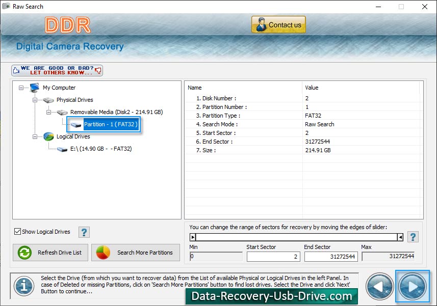 Digital Camera Data Restore tool