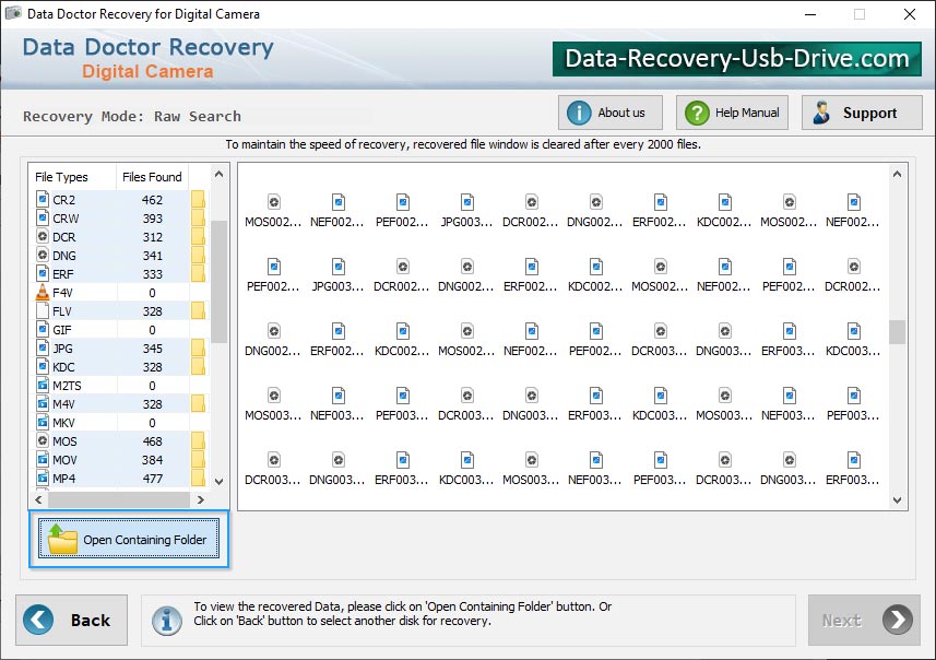 Digital Camera Data Restore tool