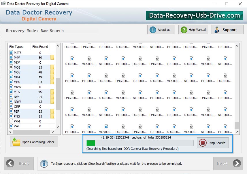 Digital Camera Data Restore tool