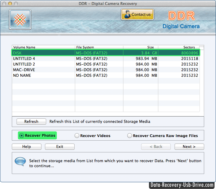 Mac Digital Camera Data Recovery Software