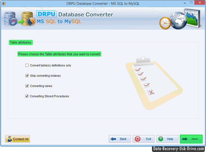 MSSQL to MySQL database converter