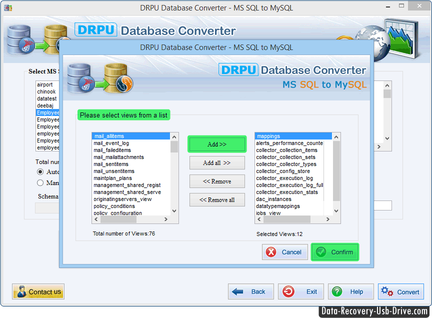 MSSQL to MySQL database converter