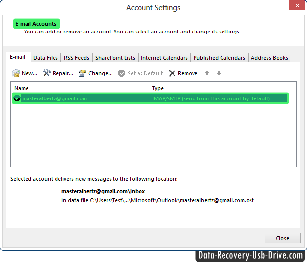 Outlook express password recovery software