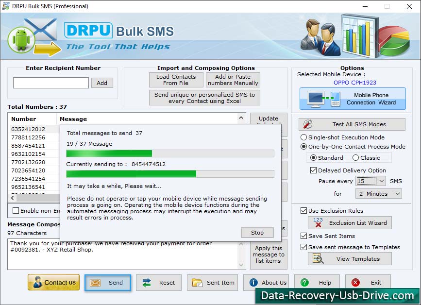 Bulk SMS Software Professional