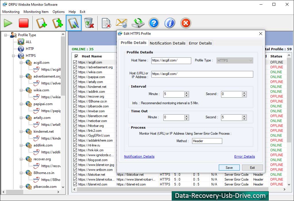 Website Monitoring Tool